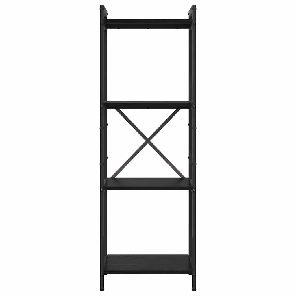 Bookshelf Black Oak 40 x 30 x 119 cm Engineered Wood