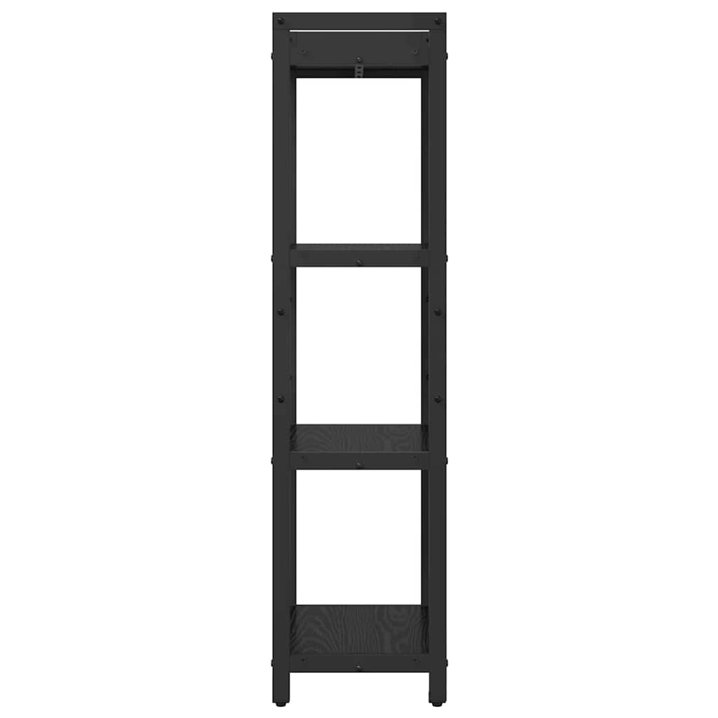 Bookshelf Black Oak 40 x 30 x 119 cm Engineered Wood