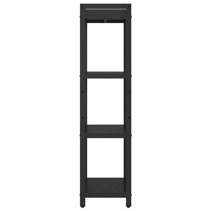 Bookshelf Black Oak 40 x 30 x 119 cm Engineered Wood