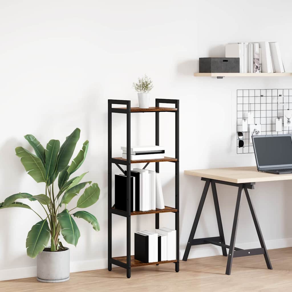 Bookshelf Smoked Oak 40 x 30 x 119 cm Engineered Wood