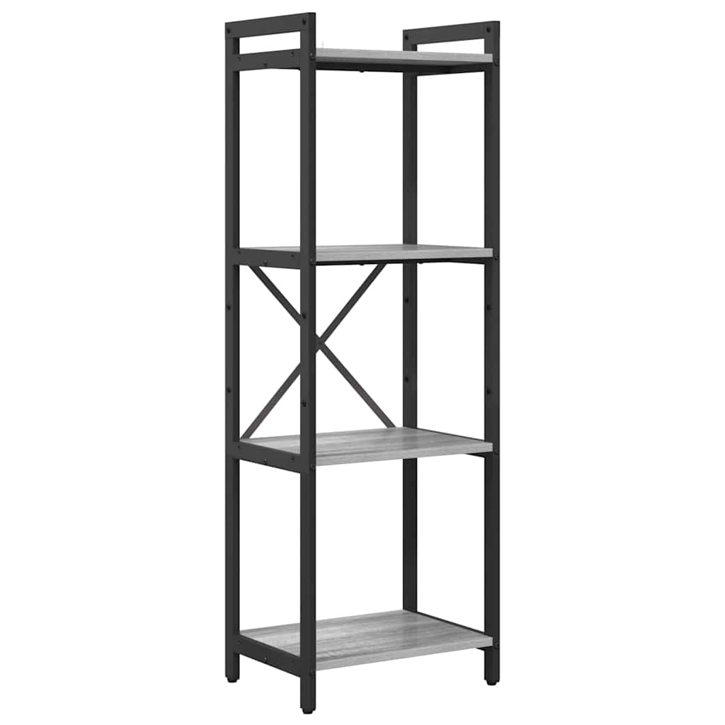 Bookshelf 40 x 30 x 119 cm Engineered Wood Grey sonoma