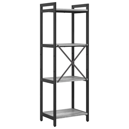 Bookshelf 40 x 30 x 119 cm Engineered Wood Grey sonoma
