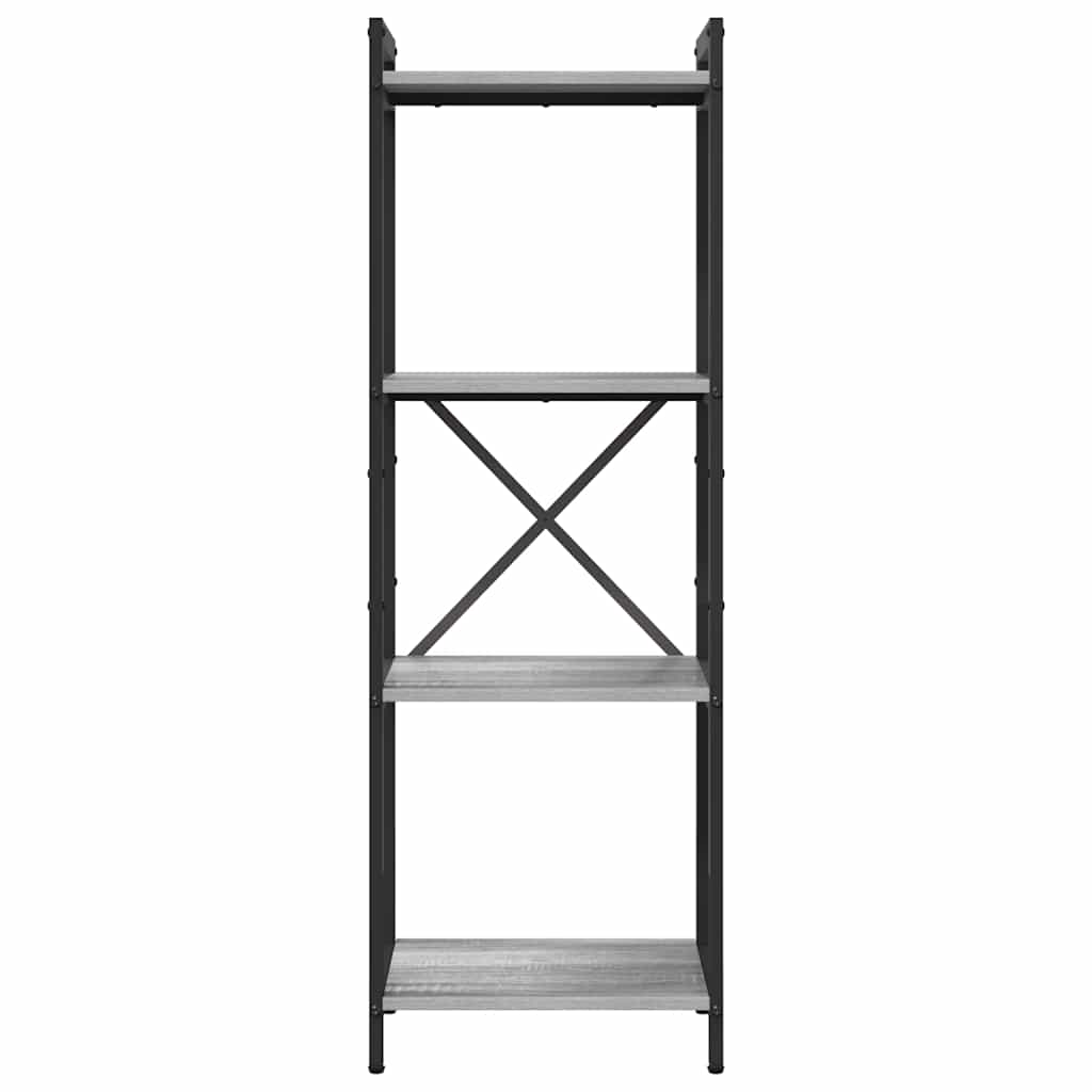 Bookshelf 40 x 30 x 119 cm Engineered Wood Grey sonoma