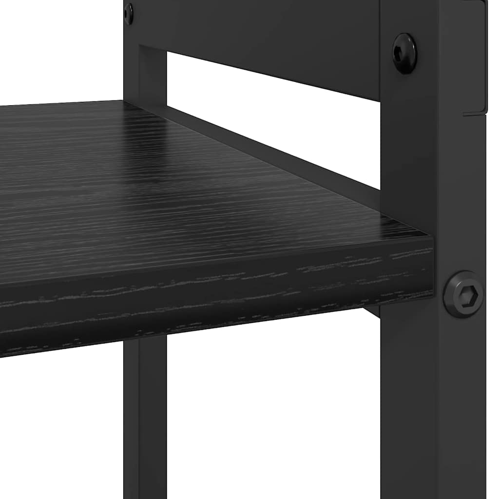 Bookshelf Black Oak 40 x 30 x 50 cm Engineered Wood