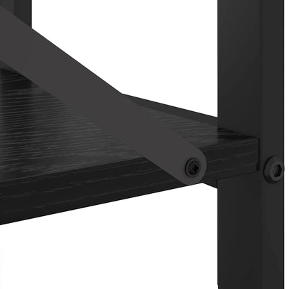 Bookshelf Black Oak 40 x 30 x 50 cm Engineered Wood