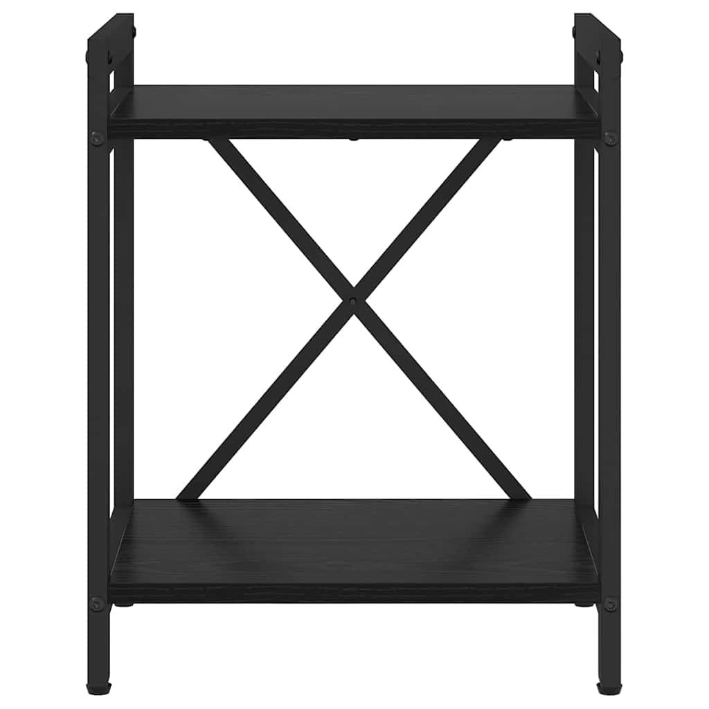 Bookshelf Black Oak 40 x 30 x 50 cm Engineered Wood