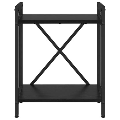 Bookshelf Black Oak 40 x 30 x 50 cm Engineered Wood