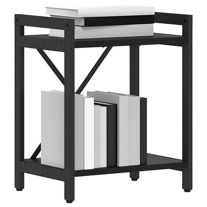 Bookshelf Black Oak 40 x 30 x 50 cm Engineered Wood