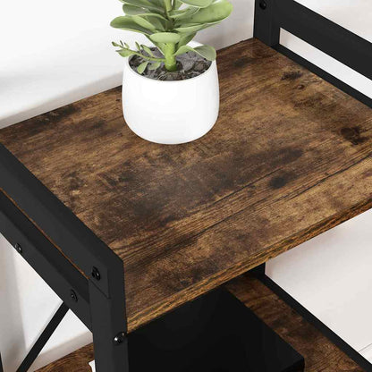 Bookshelf Smoked Oak 40 x 30 x 50 cm Engineered Wood