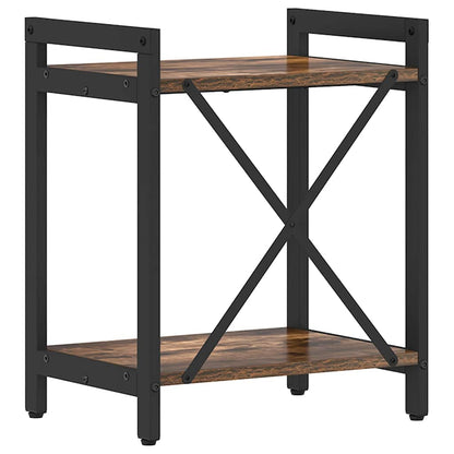 Bookshelf Smoked Oak 40 x 30 x 50 cm Engineered Wood