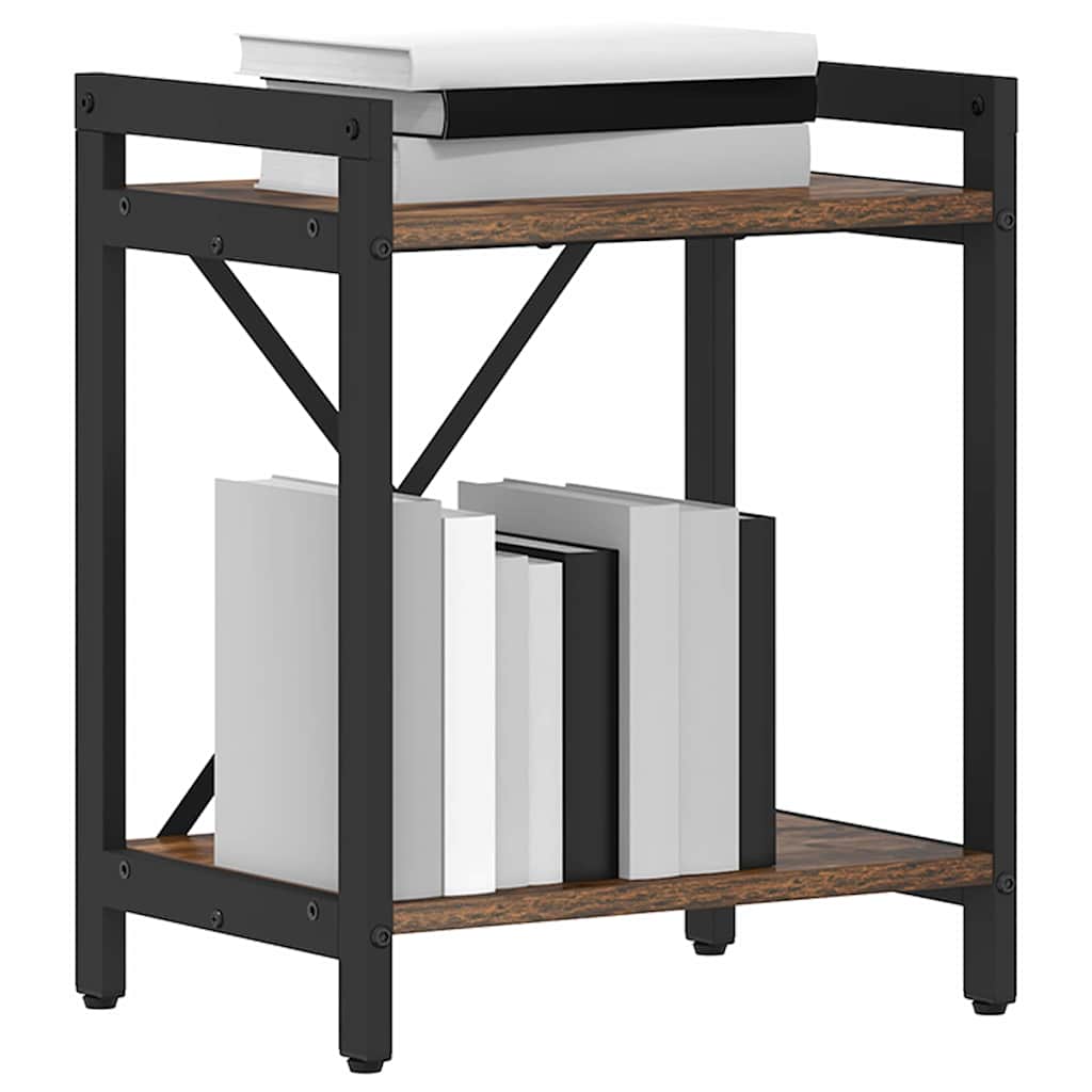 Bookshelf Smoked Oak 40 x 30 x 50 cm Engineered Wood