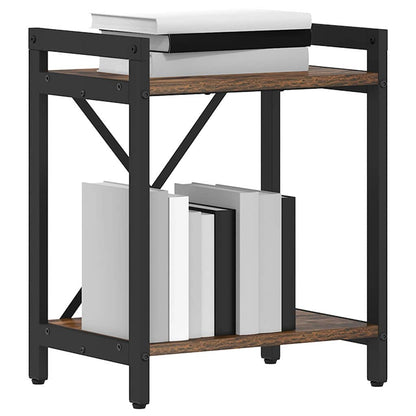 Bookshelf Smoked Oak 40 x 30 x 50 cm Engineered Wood