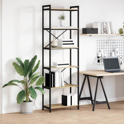 Bookshelf 60 x 30 x 189.5 cm Engineered Wood Sonoma Oak