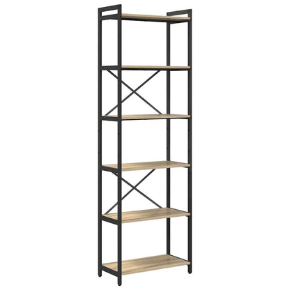 Bookshelf 60 x 30 x 189.5 cm Engineered Wood Sonoma Oak