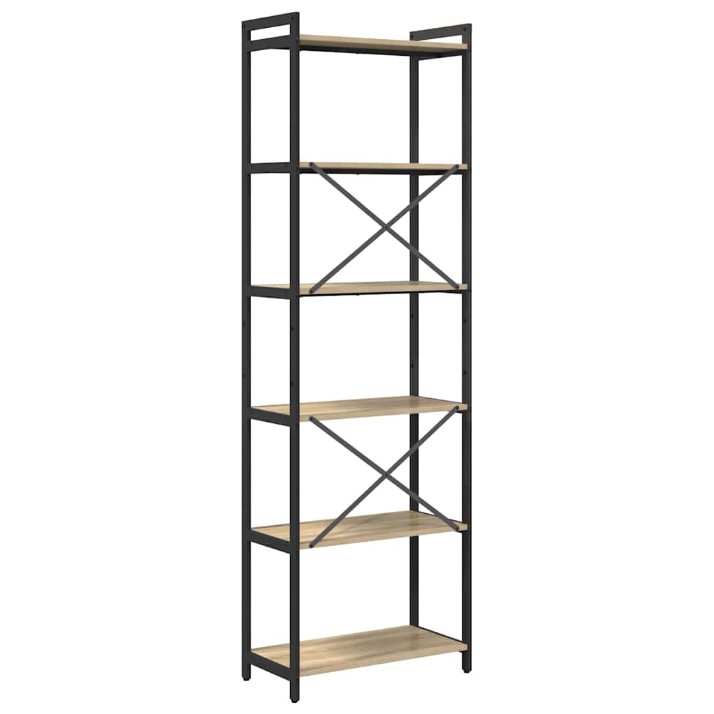 Bookshelf 60 x 30 x 189.5 cm Engineered Wood Sonoma Oak