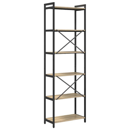 Bookshelf 60 x 30 x 189.5 cm Engineered Wood Sonoma Oak