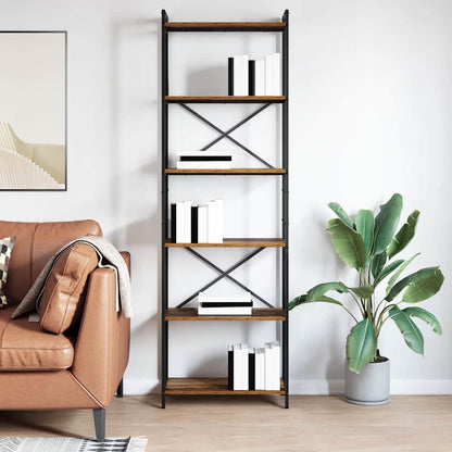 Bookshelf 60 x 30 x 189.5 cm Engineered Wood Smoked Oak