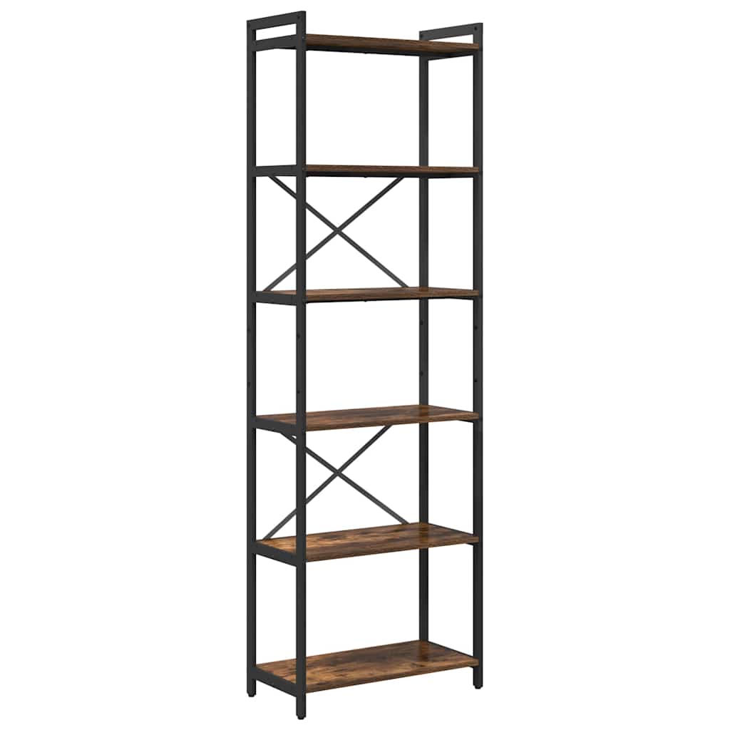Bookshelf 60 x 30 x 189.5 cm Engineered Wood Smoked Oak