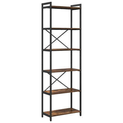 Bookshelf 60 x 30 x 189.5 cm Engineered Wood Smoked Oak
