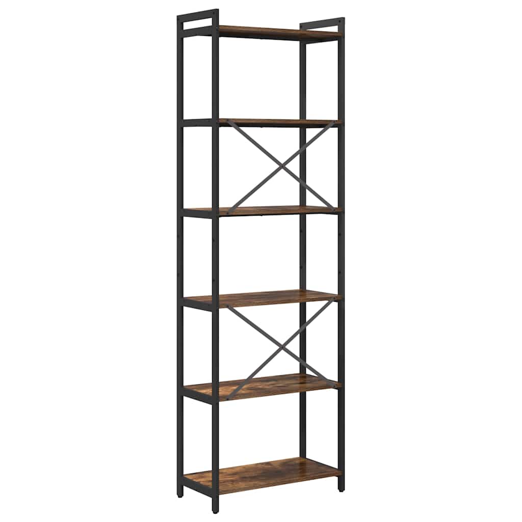 Bookshelf 60 x 30 x 189.5 cm Engineered Wood Smoked Oak