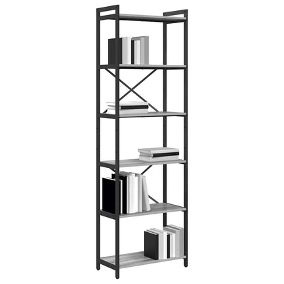 Bookshelf 60 x 30 x 189.5 cm Engineered Wood Grey sonoma