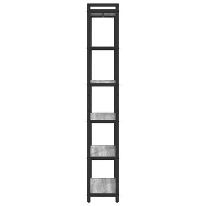 Bookshelf 60 x 30 x 189.5 cm Engineered Wood Grey sonoma