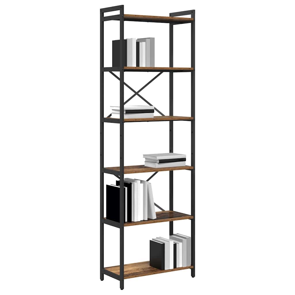 Bookshelf Old wood 60 x 30 x 190 cm Engineered Wood