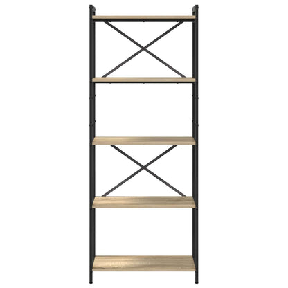 Bookshelf Sonoma Oak 60 x 30 x 155 cm Engineered Wood