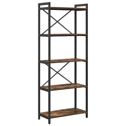 Bookshelf 60 x 30 x 155 cm Engineered Wood Smoked Oak