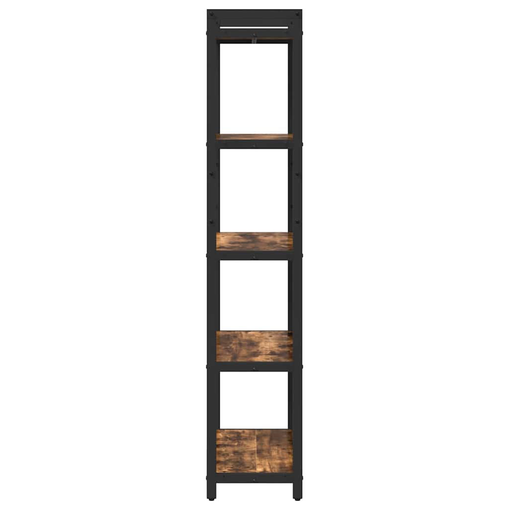 Bookshelf 60 x 30 x 155 cm Engineered Wood Smoked Oak