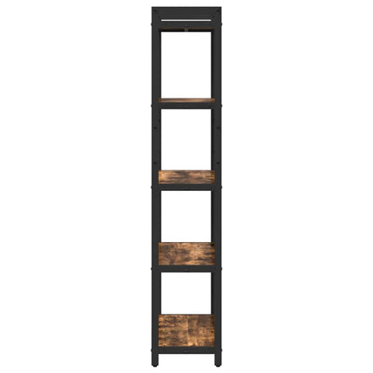 Bookshelf 60 x 30 x 155 cm Engineered Wood Smoked Oak