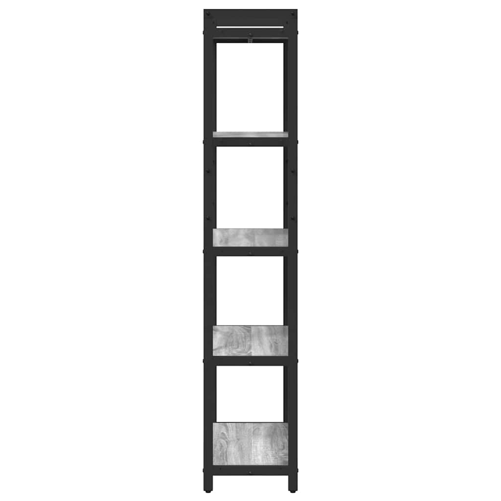 Bookshelf 60 x 30 x 155 cm Engineered Wood Grey sonoma