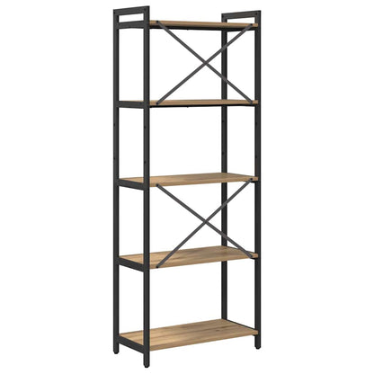 Bookshelf Artisan Oak 60 x 30 x 155 cm Engineered Wood