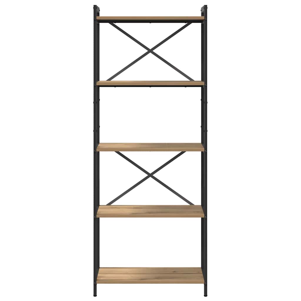 Bookshelf Artisan Oak 60 x 30 x 155 cm Engineered Wood