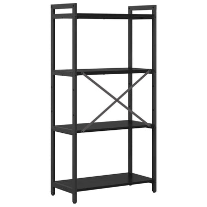 Bookshelf 60 x 30 x 120 cm Engineered Wood Black Oak