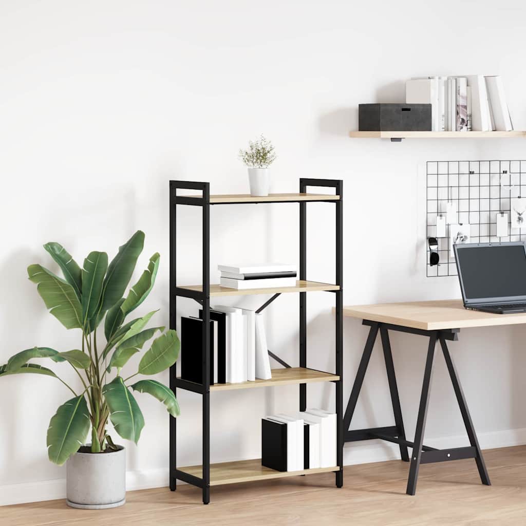 Bookshelf Sonoma Oak 60 x 30 x 120 cm Engineered Wood