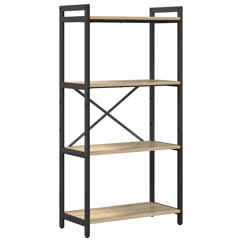 Bookshelf 60 x 30 x 120 cm Engineered Wood Sonoma Oak