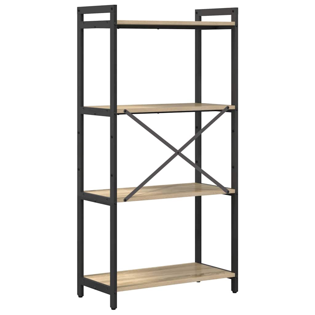 Bookshelf 60 x 30 x 120 cm Engineered Wood Sonoma Oak