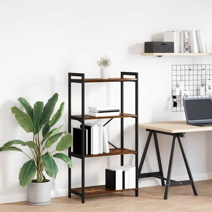 Bookshelf 60 x 30 x 120 cm Engineered Wood Smoked Oak