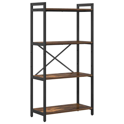 Bookshelf 60 x 30 x 120 cm Engineered Wood Smoked Oak