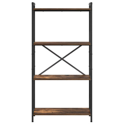 Bookshelf Smoked Oak 60 x 30 x 120 cm Engineered Wood