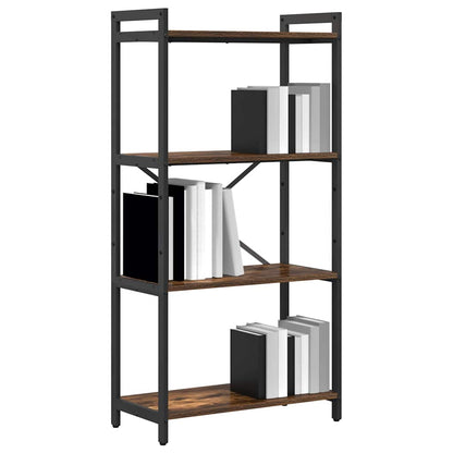 Bookshelf 60 x 30 x 120 cm Engineered Wood Smoked Oak