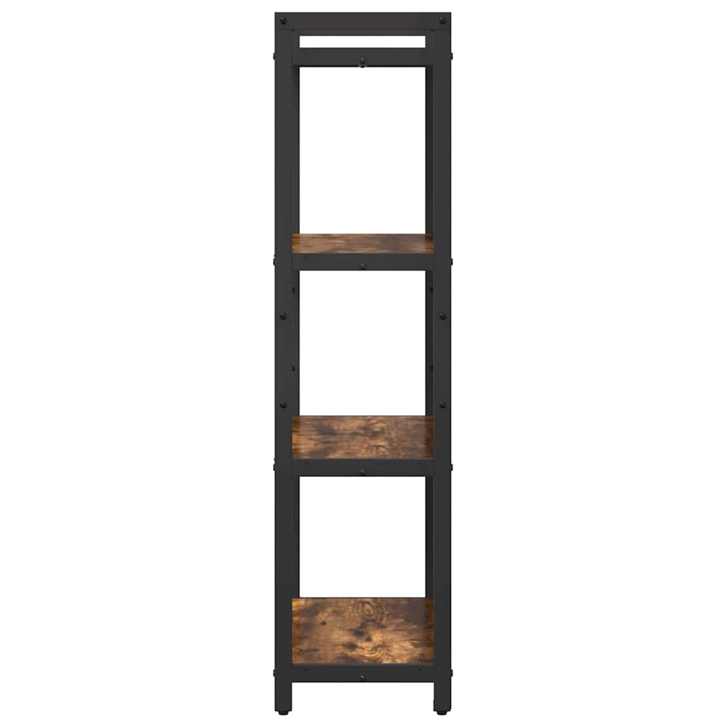 Bookshelf 60 x 30 x 120 cm Engineered Wood Smoked Oak