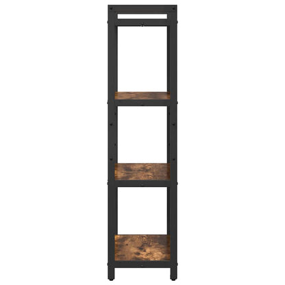 Bookshelf 60 x 30 x 120 cm Engineered Wood Smoked Oak