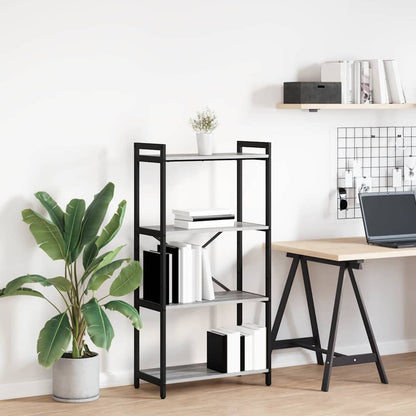 Bookshelf 60 x 30 x 120 cm Engineered Wood Grey sonoma