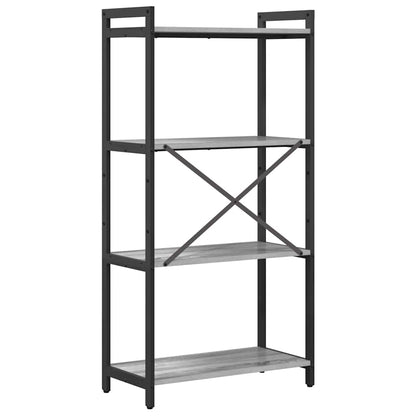 Bookshelf 60 x 30 x 120 cm Engineered Wood Grey sonoma