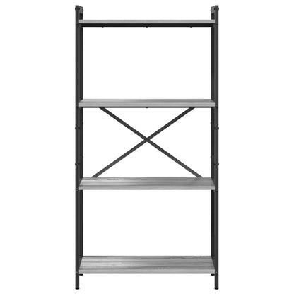 Bookshelf 60 x 30 x 120 cm Engineered Wood Grey sonoma