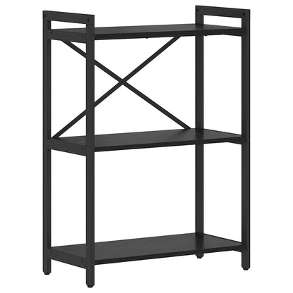 Bookshelf Black Oak 60 x 30 x 85 cm Engineered Wood