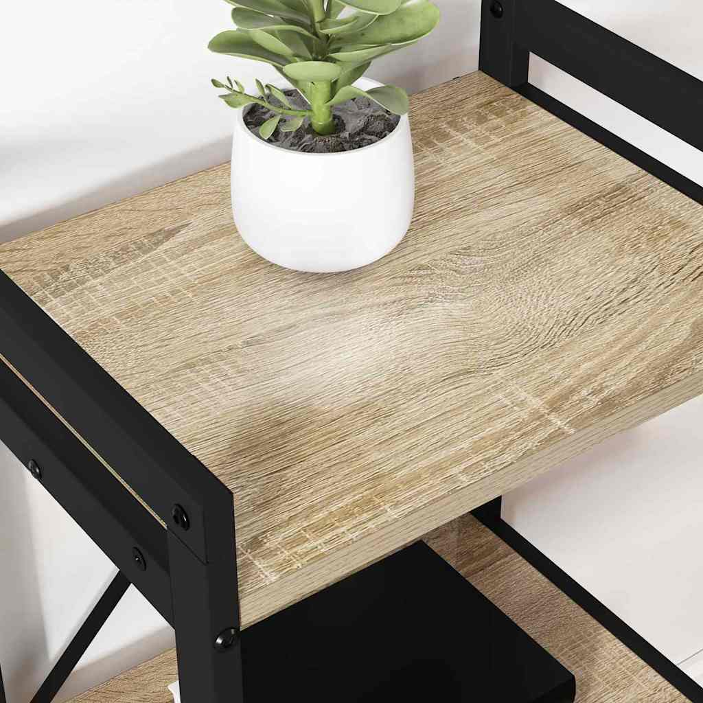 Bookshelf Sonoma Oak 60 x 30 x 85 cm Engineered Wood