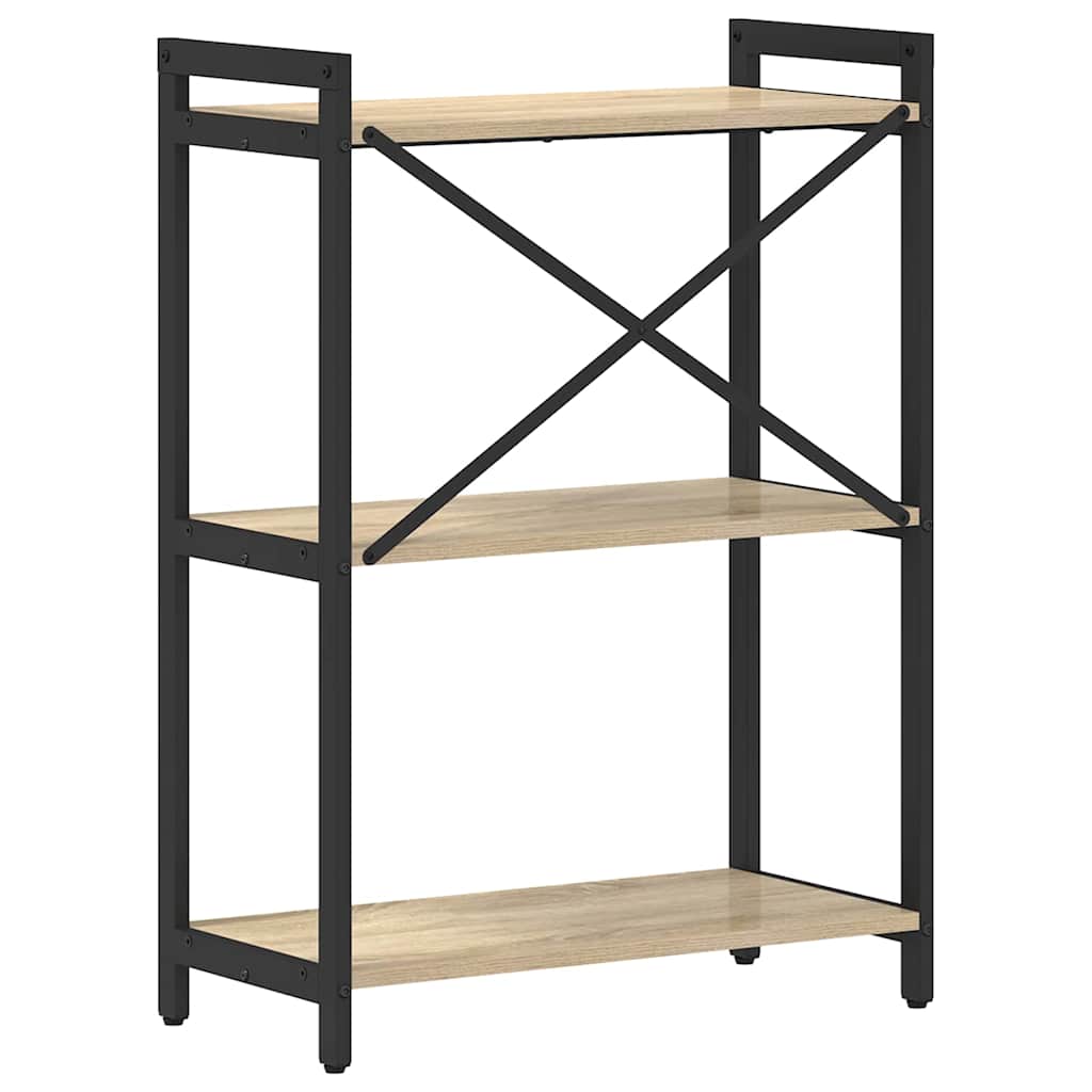 Bookshelf Sonoma Oak 60 x 30 x 85 cm Engineered Wood